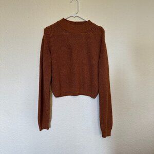 ASOS brown oversized cropped sweater. Size 2.